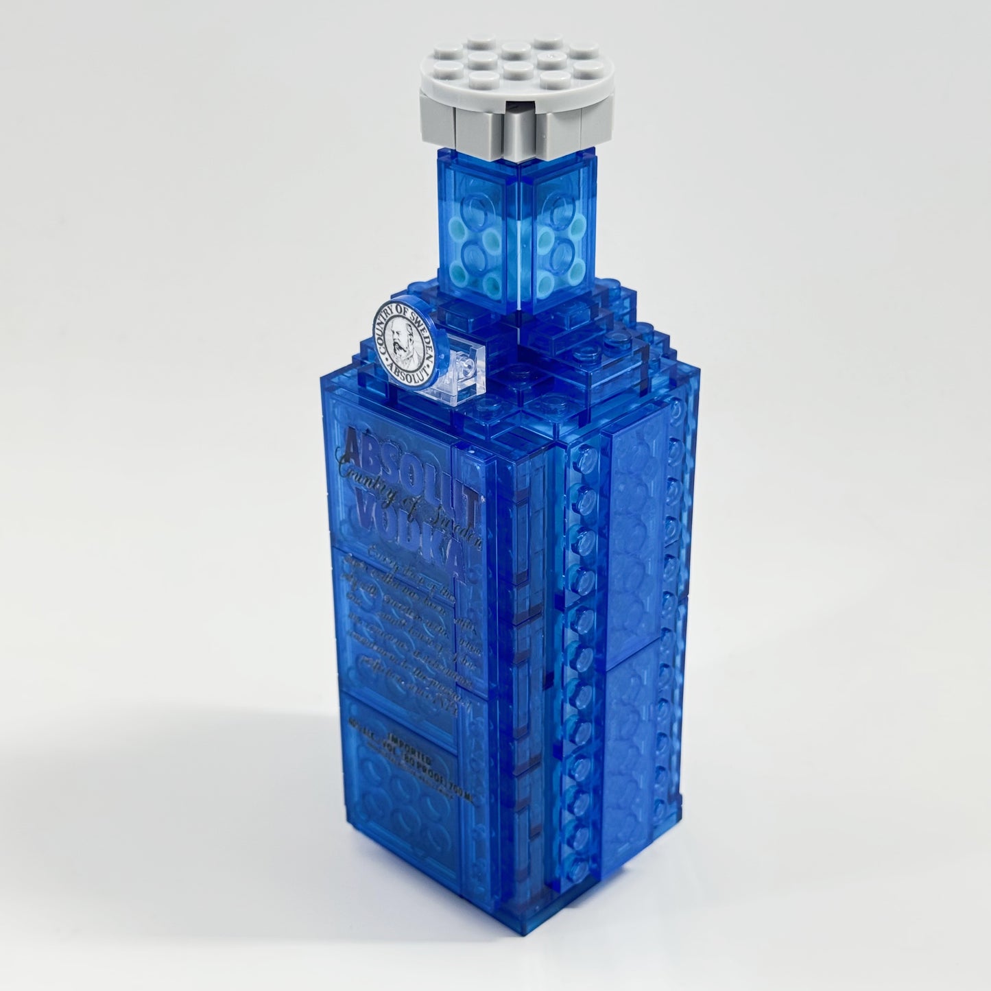 Abs Vodka Bottle Blue Frost Edition Block