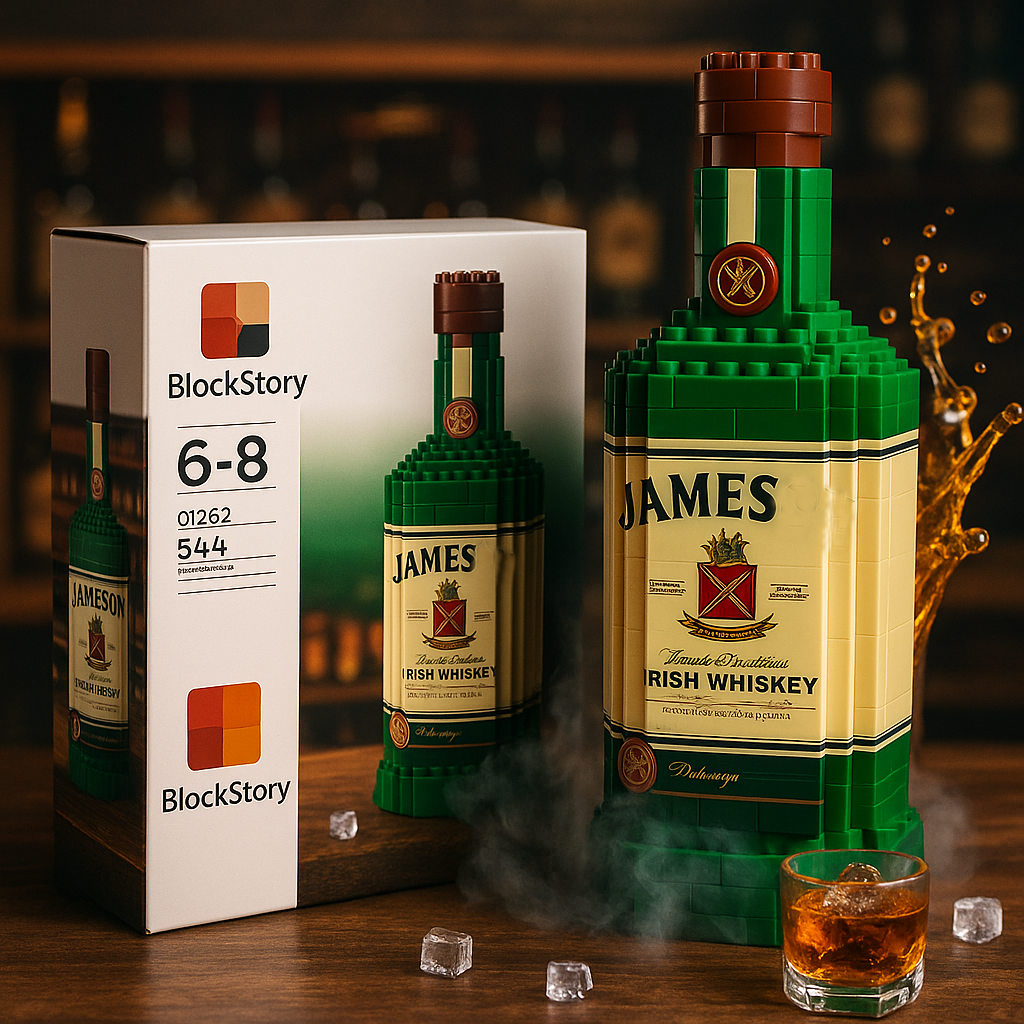 James Irish Whiskey Block Bottle