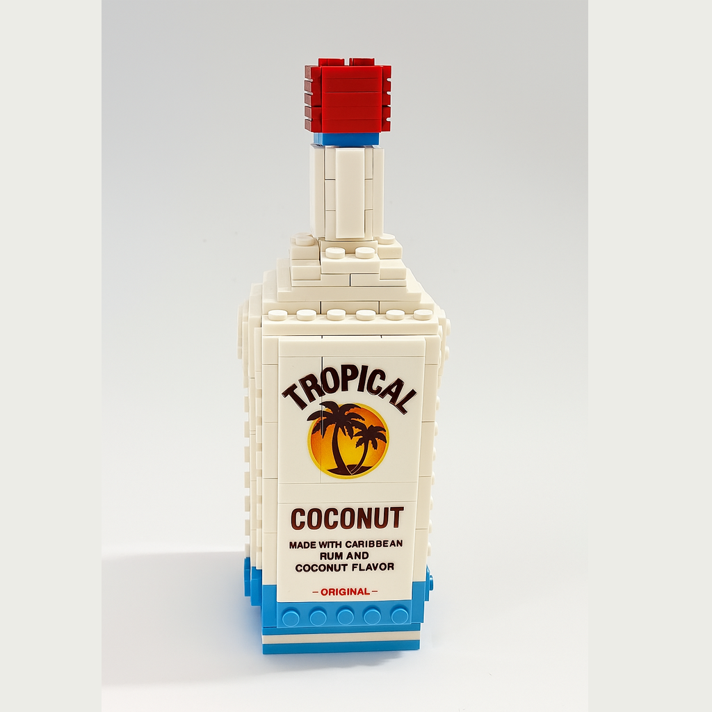 Tropical Mali Coconut Edition Block Rum Bottle