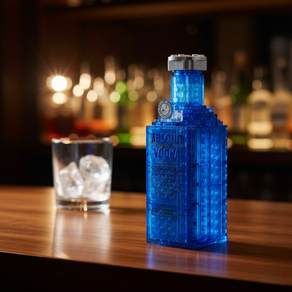 Abs Vodka Bottle Blue Frost Edition Block