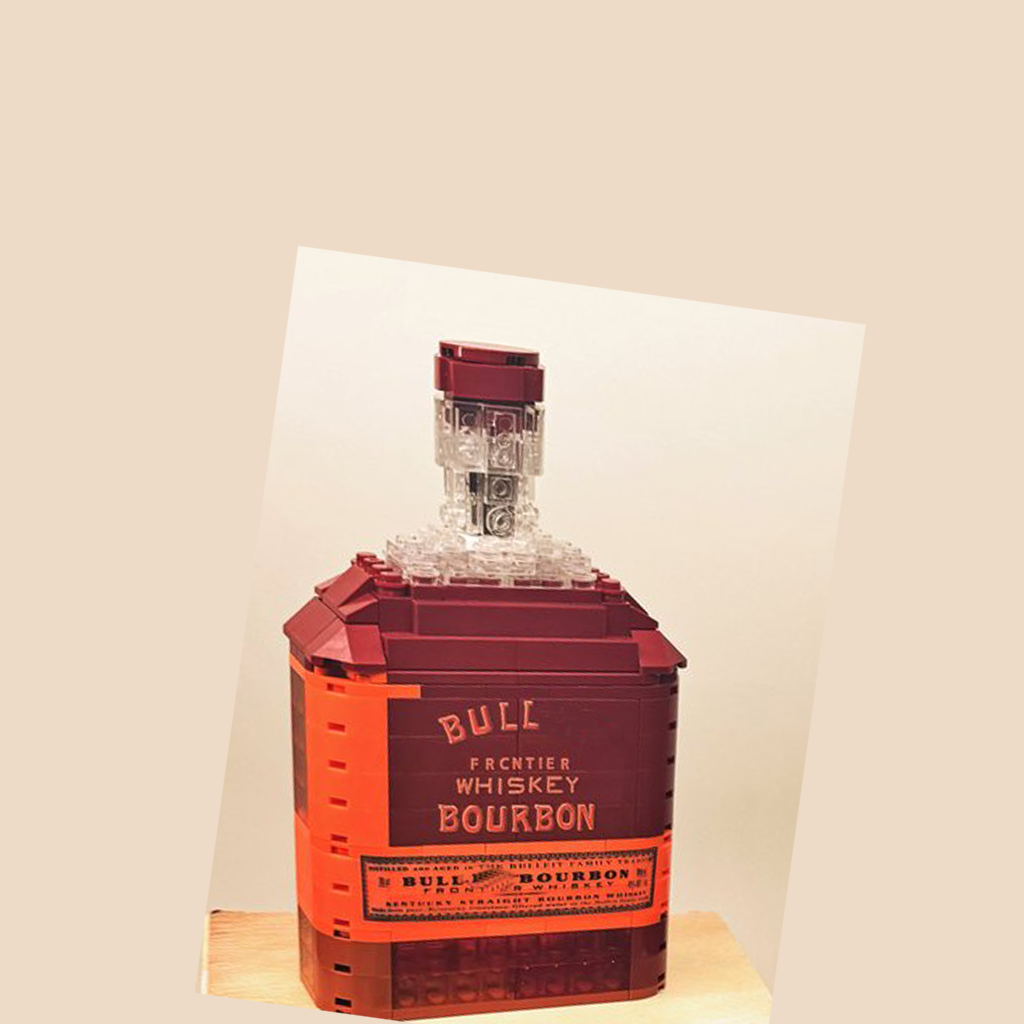 Bull Premium Bourbon Block Bottle