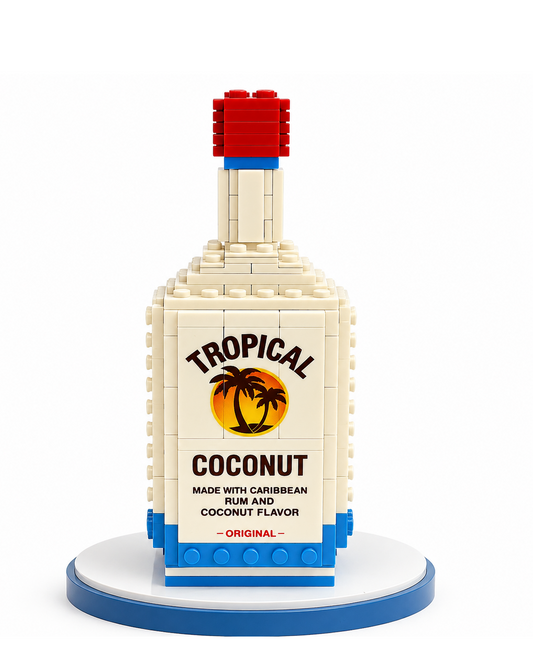 Tropical Mali Coconut Edition Block Rum Bottle