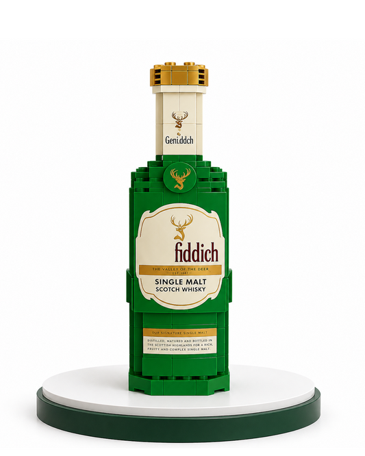 Fiddich Whisky Block Bottle