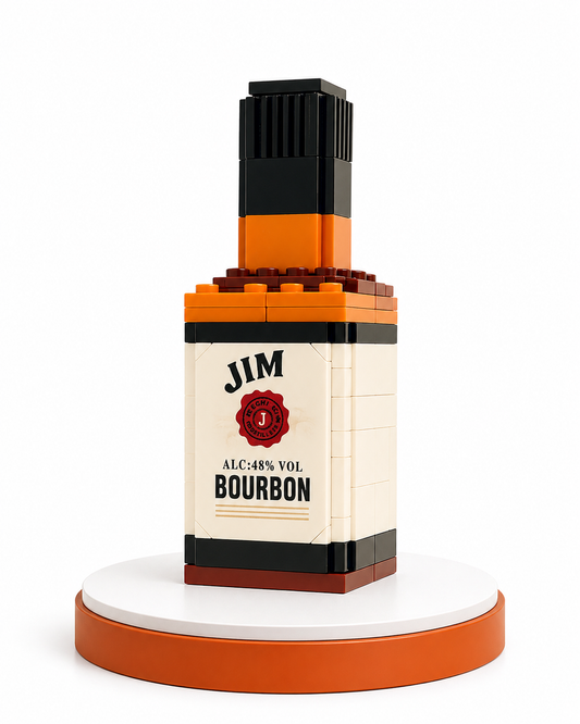 Jim Premium Bourbon Block Bottle