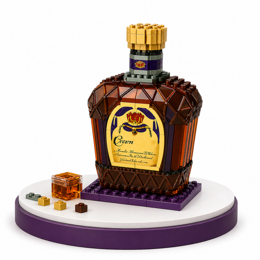 Crown Premium Whiskey Block Bottle