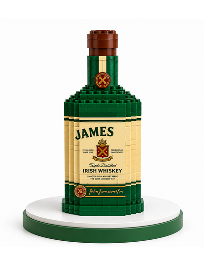 James Irish Whiskey Block Bottle