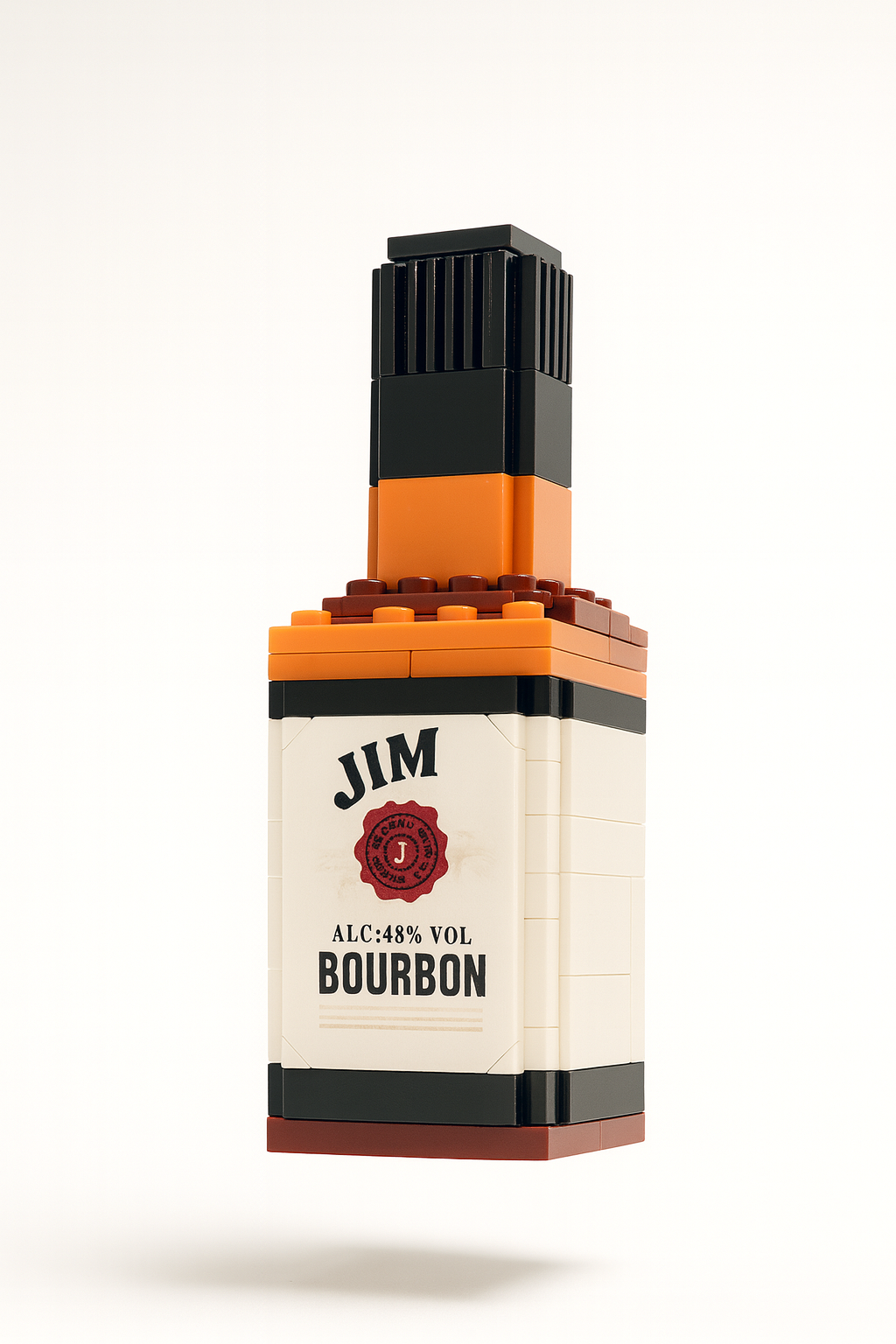 Jim Premium Bourbon Block Bottle