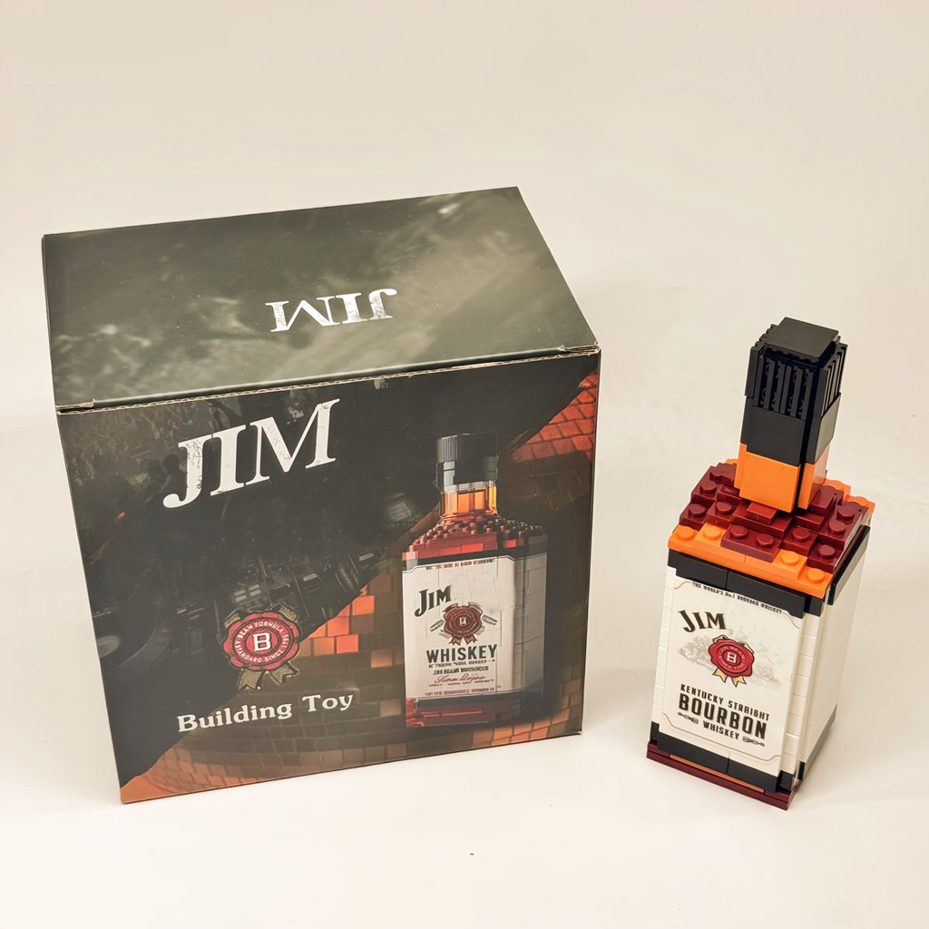 Jim Premium Bourbon Block Bottle