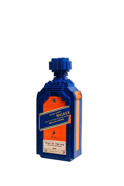 Walker Label Whisky Block Bottle