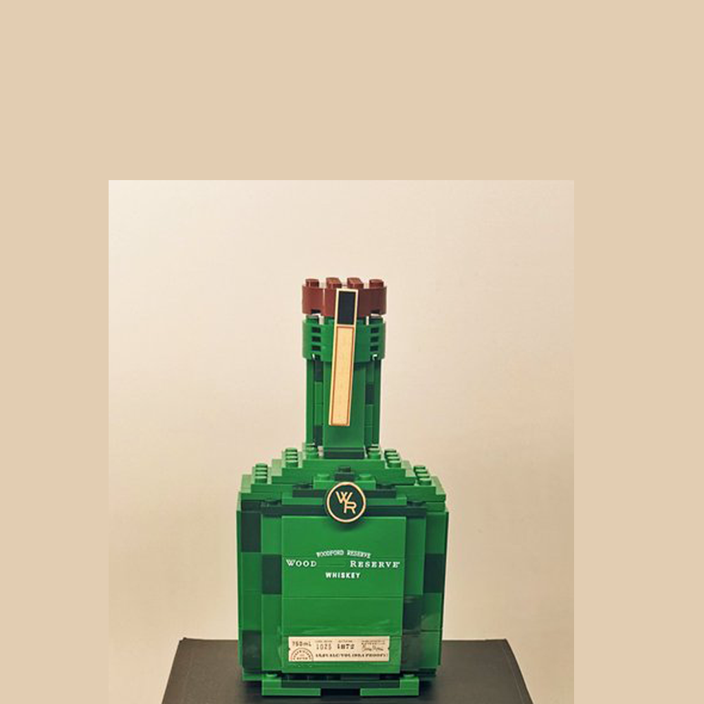 Wood Reserver Premium Whiskey Block Bottle