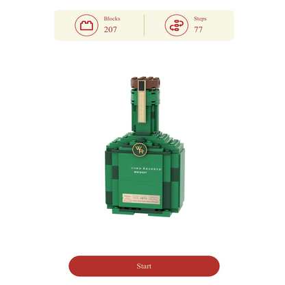 Wood Reserve Premium Whiskey Block Bottle