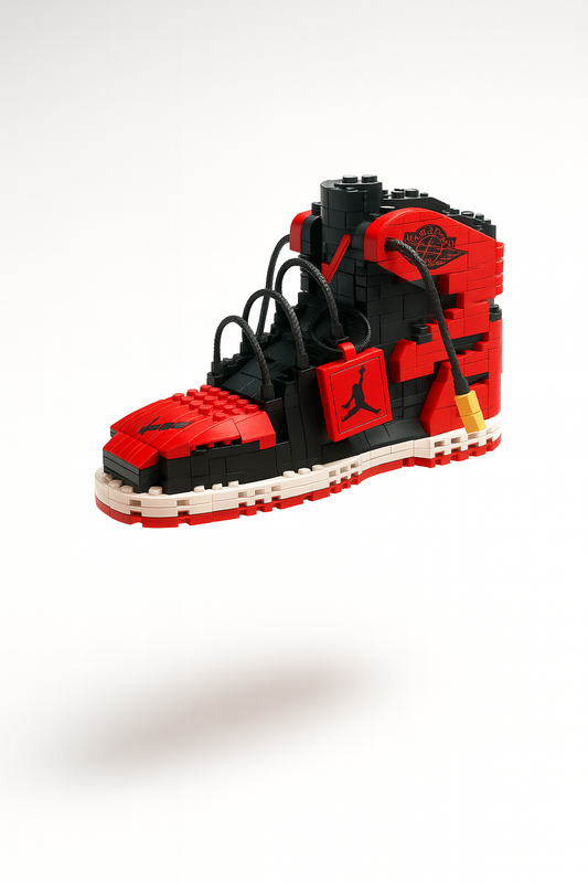 AJ Bred Sneaker Collectible – Block Build Kit